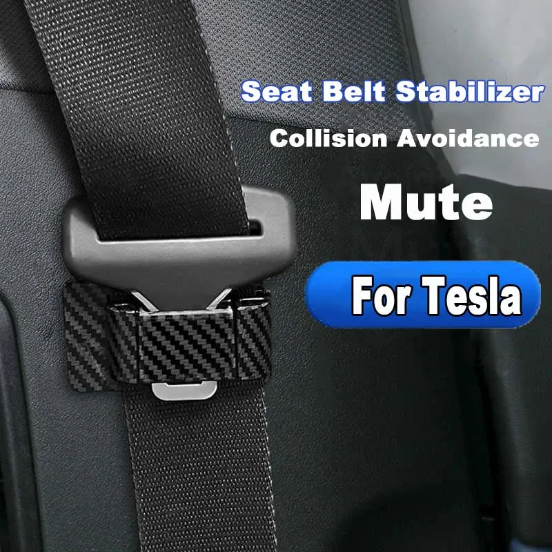 Para Tesla Model 3 Model X Model S Model Y soporte para cinturón de seguridad estabilizador sujetador estilo accesorios interiores de coche