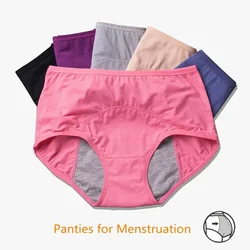 Höschen für Menstruation Mid-hohe Taille Menstruations Slip Plus Größe Culottes Menstruelles Femme Dicht Culottes Menstruelles