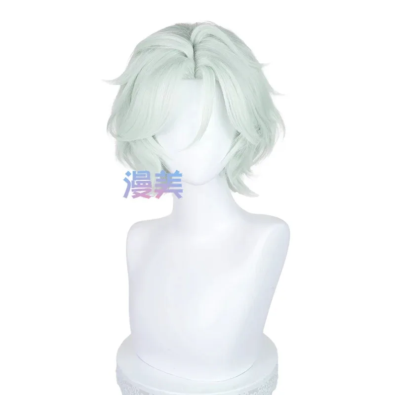 CyGame Genshin Impact Ifa شعر مستعار تأثيري أنيمو Tlalocan NATLAN Ifa خاص أزرق رمادي شعر قصير لحفلة الهالوماس الكبار النساء الرجال