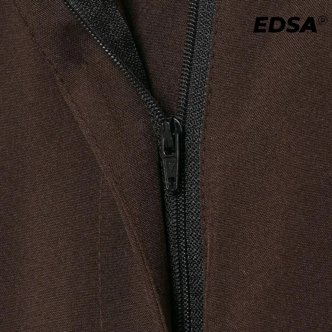 EDSA Women Wide-Leg Loose Trousers with Thin Belt High Waist Solid Color All-Match Long Pants