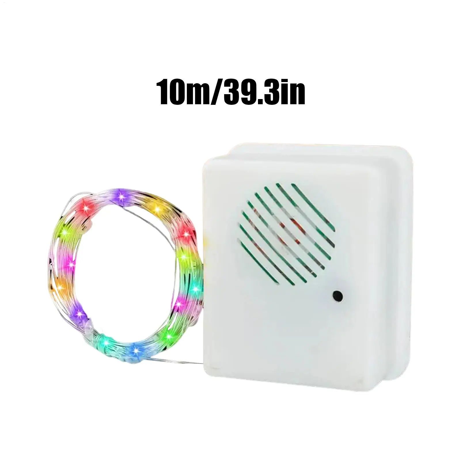 أضواء LED الجنية 32.8Ft زينة عيد الميلاد سلسلة أضواء داخلي الموسيقى الاستشعار زينة الحفلات لغرفة المعيشة ساحة داخلي #6