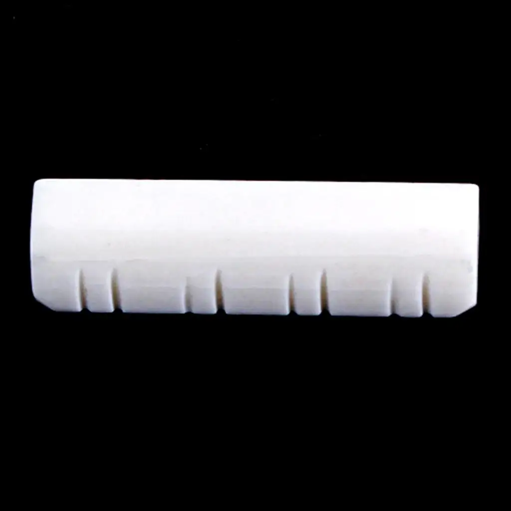 Bone Mandolin Nut White Buffalo Material Slotted Part Acoustic Accessory Stable Tone for 8 String Mandolin Repair