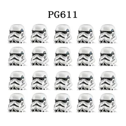 Pg611 blocos de construção stormf trooper 20 pçs/set figura tijolo figurinhas pg602 pg603 pg606 mini figuras brinquedo ação montagem brinquedos