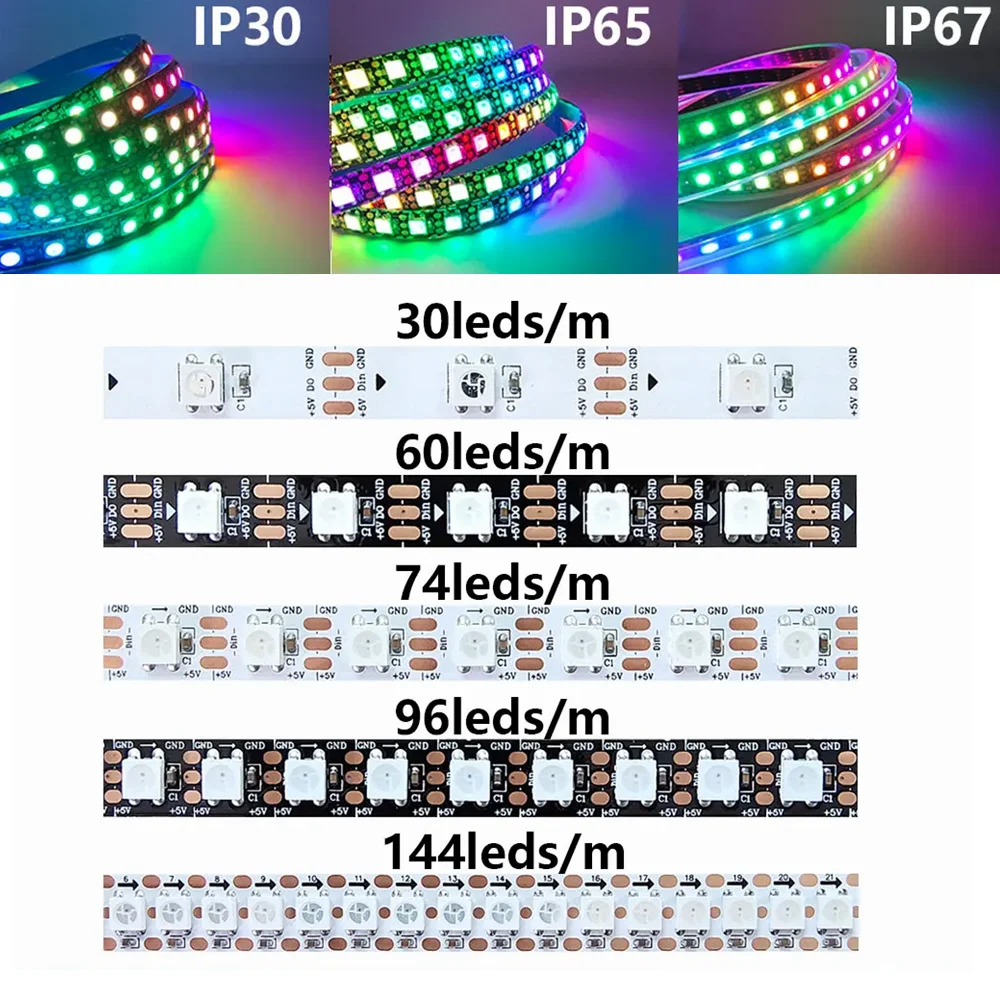 يمكن التحكم SP107E Mini WiFi/Bluetooth/Music Controller DC DC 5V-24V عن بعد باستخدام التطبيق WS2812BLED مع أسود قابل للعنونة