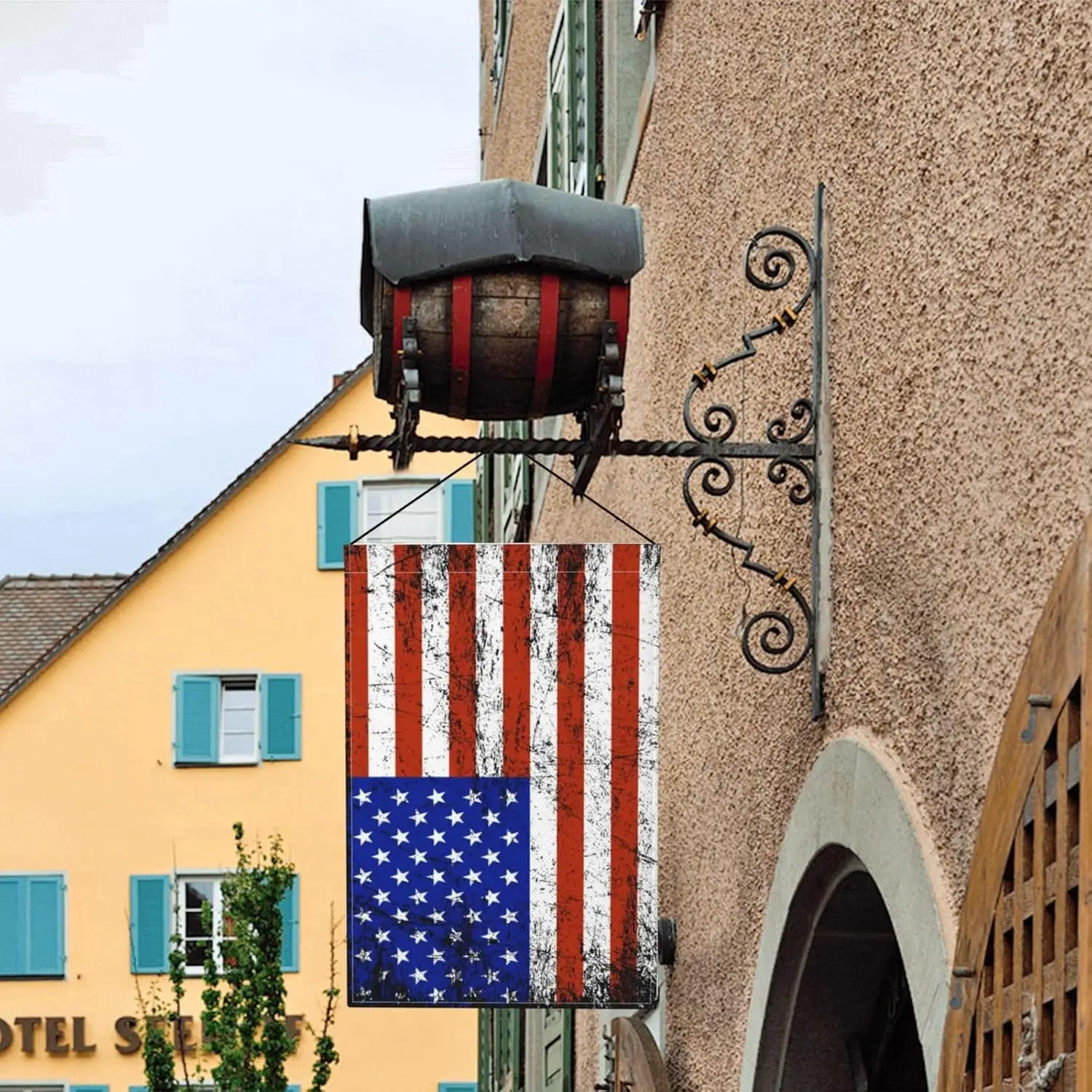 رأسا على عقب العلم الأمريكي مضحك حديقة العلم الموسمية ساحة المنزل الديكور في الهواء الطلق منزل ساحة الحديقة ديكور عطلة حديقة ساحة VVJ #2