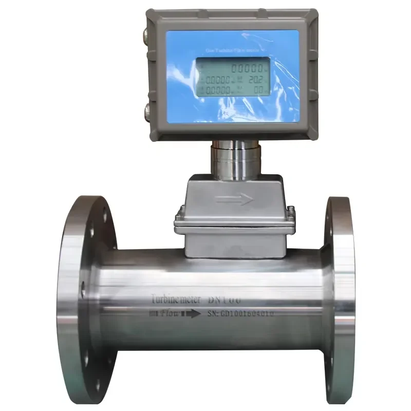 Manufacturer's Digital Turbine Flow Meter for Water Fluids Volume Corrector Flowmeter for Air Measurement OEM