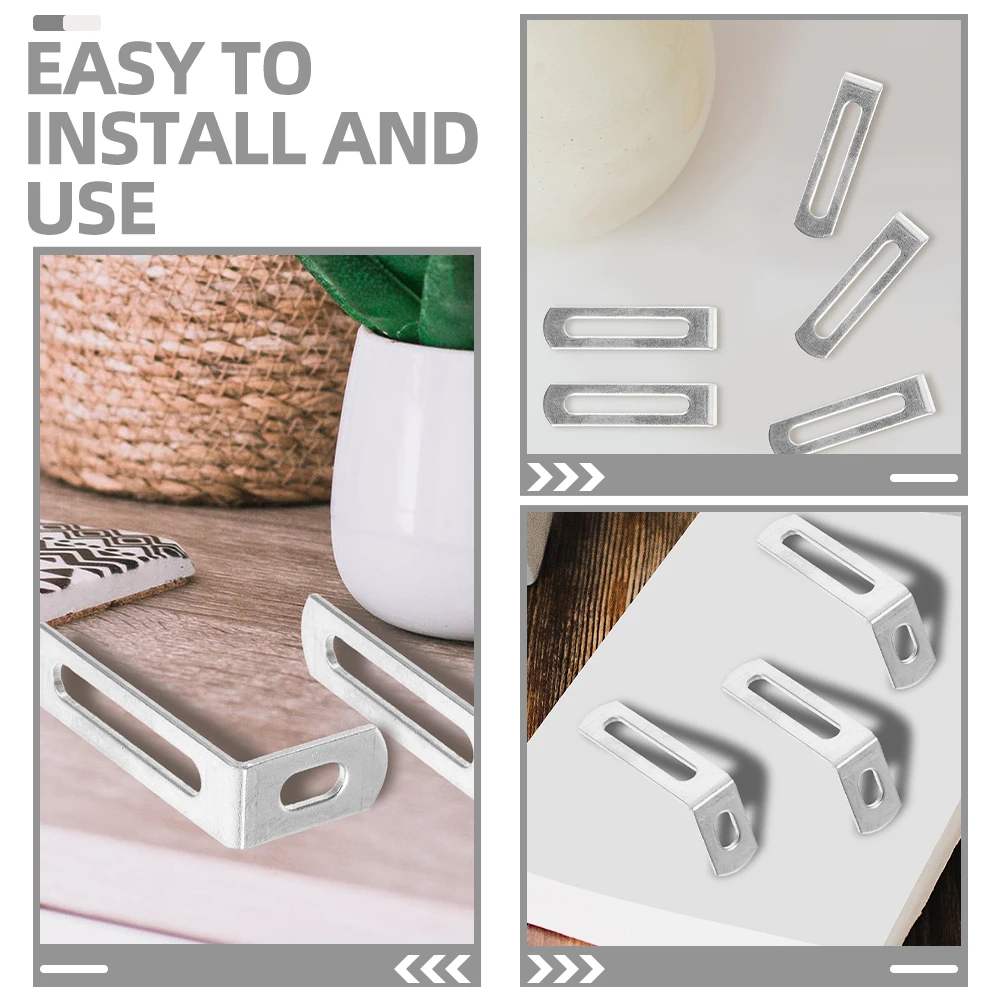 10pcs L-Shape Corner Bracket Metal Corner Brace Shelf Support Bracket Cabinet Support Fix Connector Furniture Hardware Accessory