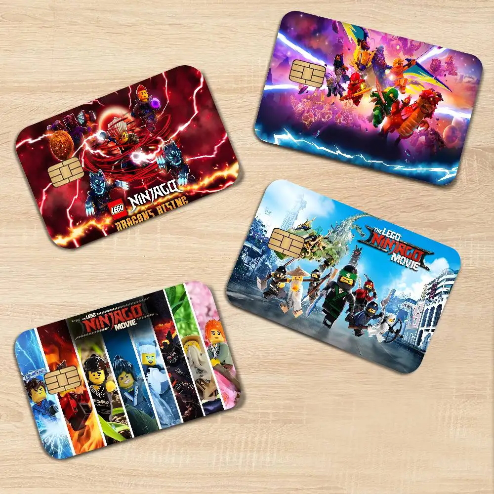 Cartoon N-Ninjago Credit Card Skin Stickers for VISA Bank Card Transportation Card Waterproof Sticker Anti-scratch Women Gift