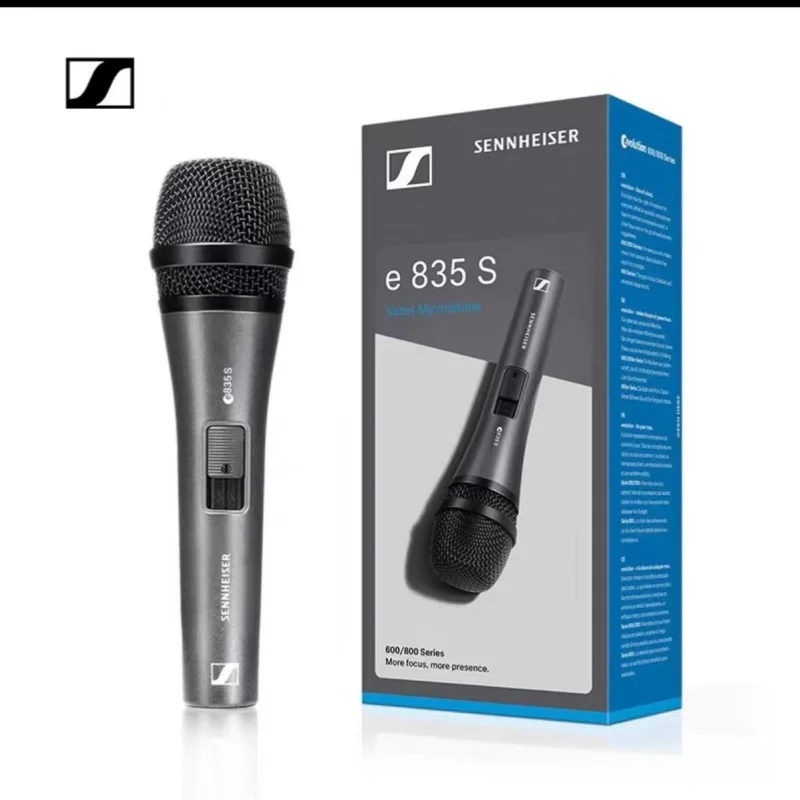 Original Sennheiser E835S Vocal Dynamic Microphon Noise Reduction Microphon Wirele Handheld Professional Performanc Power Supply