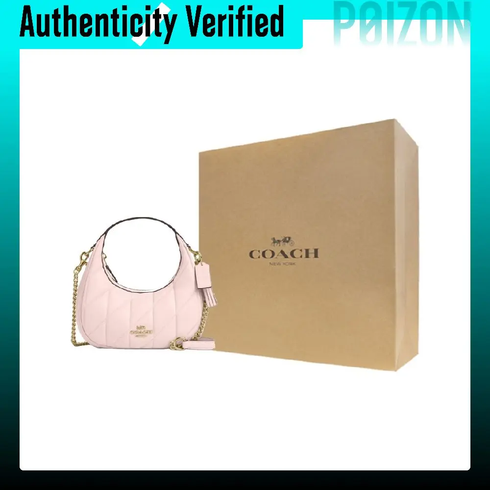 COACH CARMEN Sheepskin Chain Bag, One Shoulder Handbag Small Women's Rouge Pink CY710-IMBLH