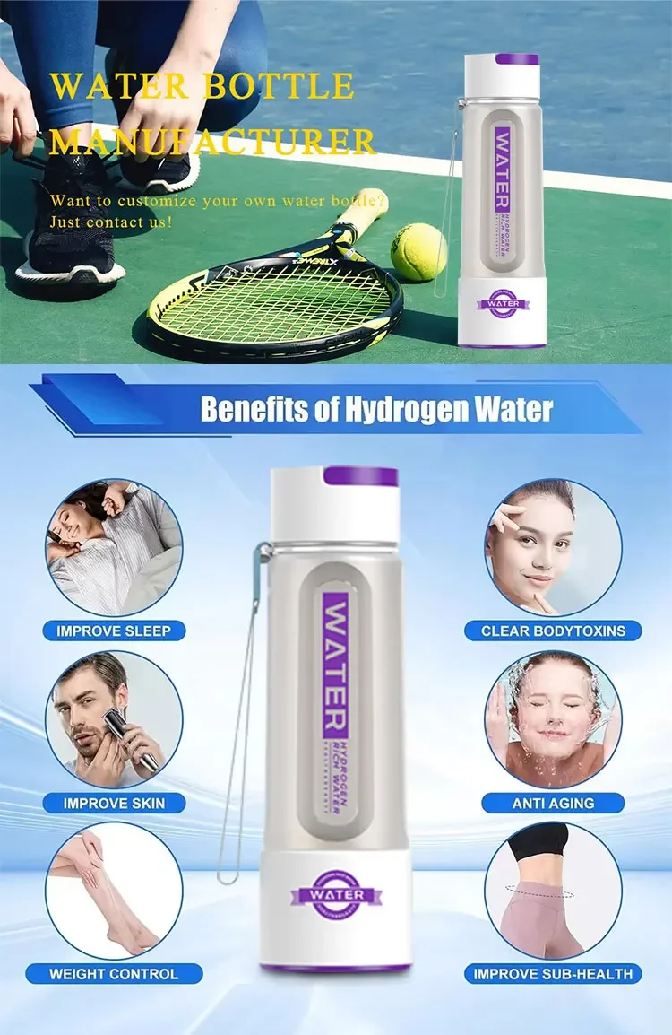Intelligent H2 Electrolyte+Proton Exchange Membrane PEM H2 Suction Device 4000mAh