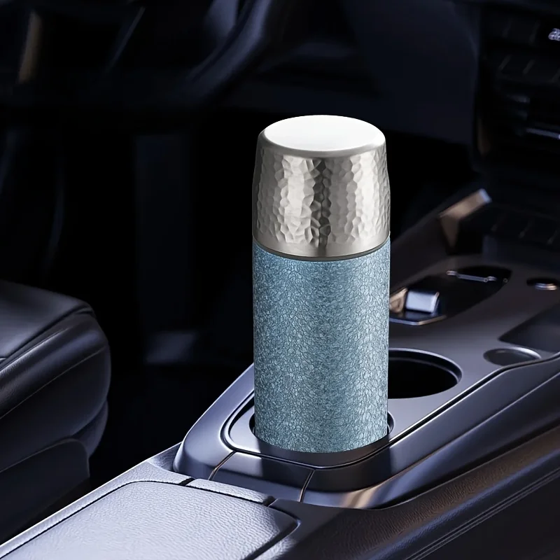 450ML Titanium Thermal Bottle Double Layer Stainless Steel Insulated Bottle Portable Tea Water Separation Cup Gift Box Packaging