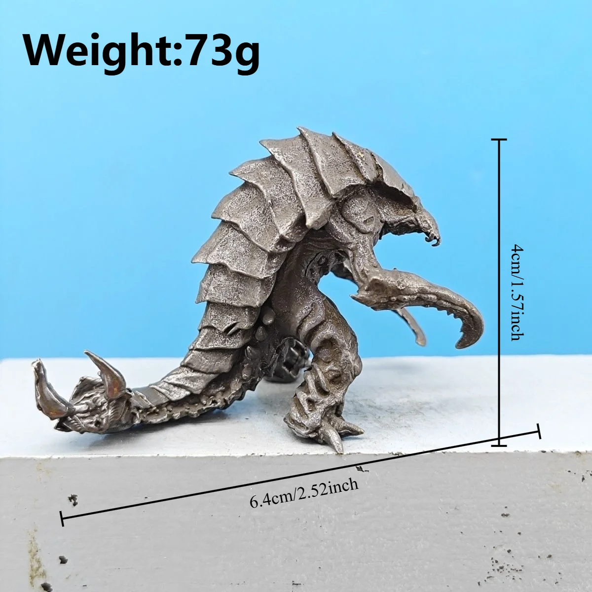 Armor‑clad Bug Monster Zerg Ornaments Copper Model DIY Coloring Figurine Miniature Decoration Craft Gift 1PC