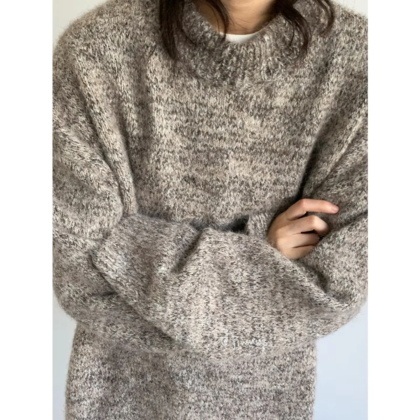 

Loose Neutral Knitted Sweater for Men And Women Retro Color Big Size 250 Pou Autumn Winter College Sle Comfortable
