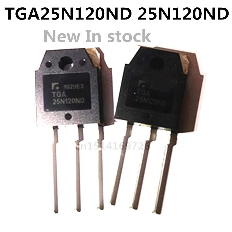 Original new 5pcs/ TGA25N120ND 25N120ND TGAN25N120ND 25A/1200V TO-3P convert integrated circuits In stock