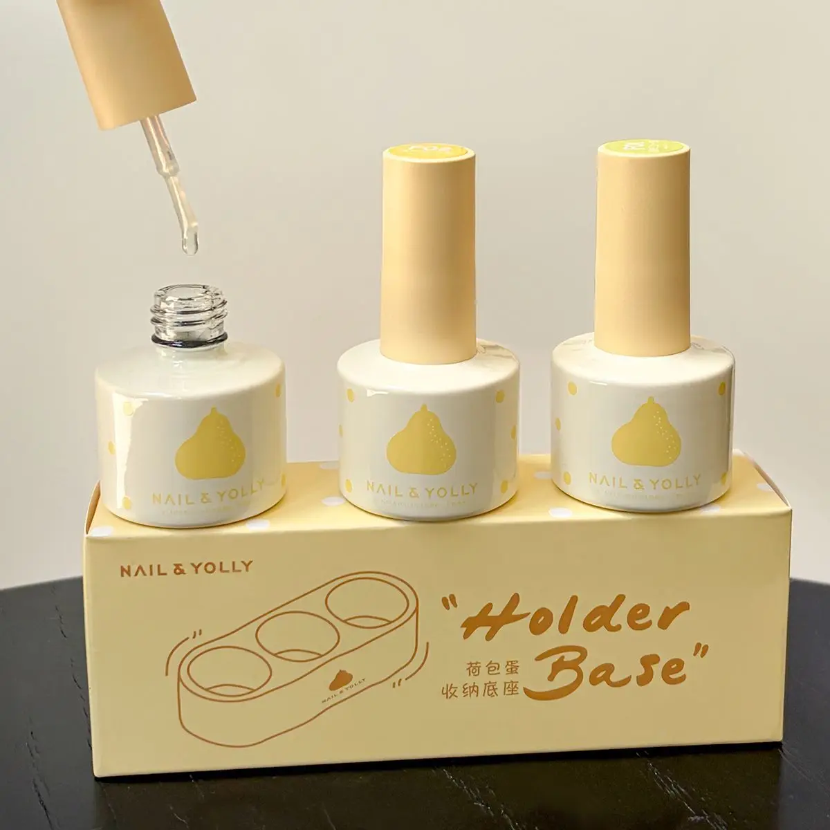 Nail and Yolly 10ml Builder Gel Polish Clear Nail Base Coat Gel Nail Material Semi Permanent Soak Off UV Gel Varnish Nail Art