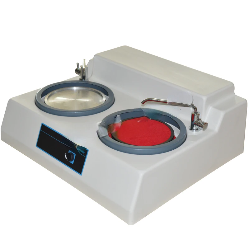 Metallographic Sample Grinding And Polishing Machine 220V Desktop Double Disc Metallographic Sample Polishing Machine