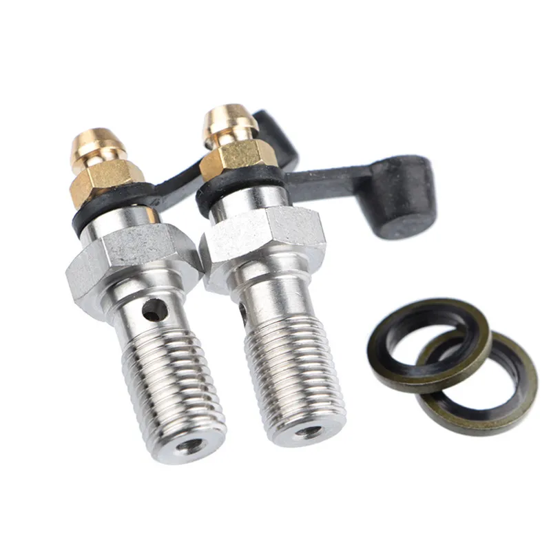 

Universal M10 x 1.25mm M10 x 1.0mm Motorcycle Brake Calipers Brake Pump Banjo Bolt Bleed Screw Nipple For Honda Yamaha Kawasaki