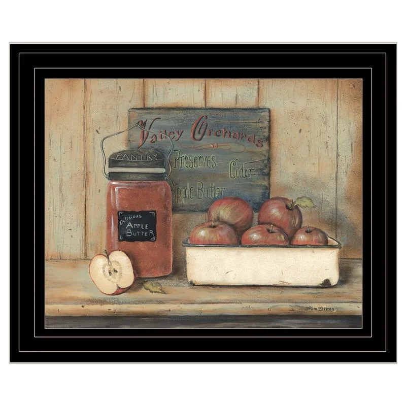 

Apple Butter Art Print, Black Frame, Ready to Hang