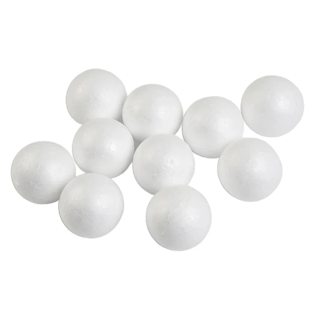 10 Stück Weihnachtsdekoration, feste Schaumstoffkugeln, 50–100 mm, rund, DIY-Zubehör, handgefertigt, für Heimdekoration, Party, Feier, Geschenke – Detail 18