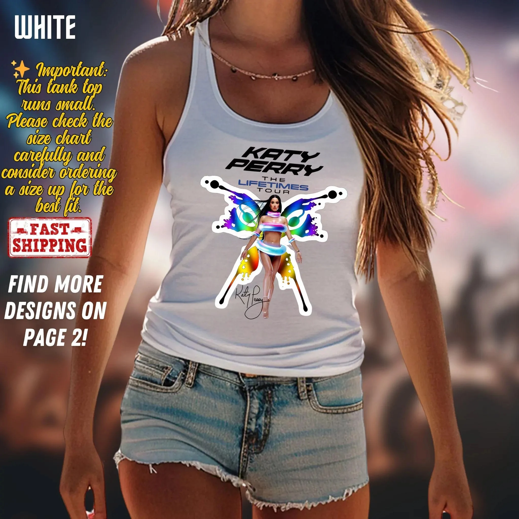 Camiseta sin Mangas con Estampado Gráfico del Álbum Clásico de Katy Perry, Ropa Urbana Unisex, Chaleco Informal Harajuku, Chaleco de Algodón de Moda para Mujer