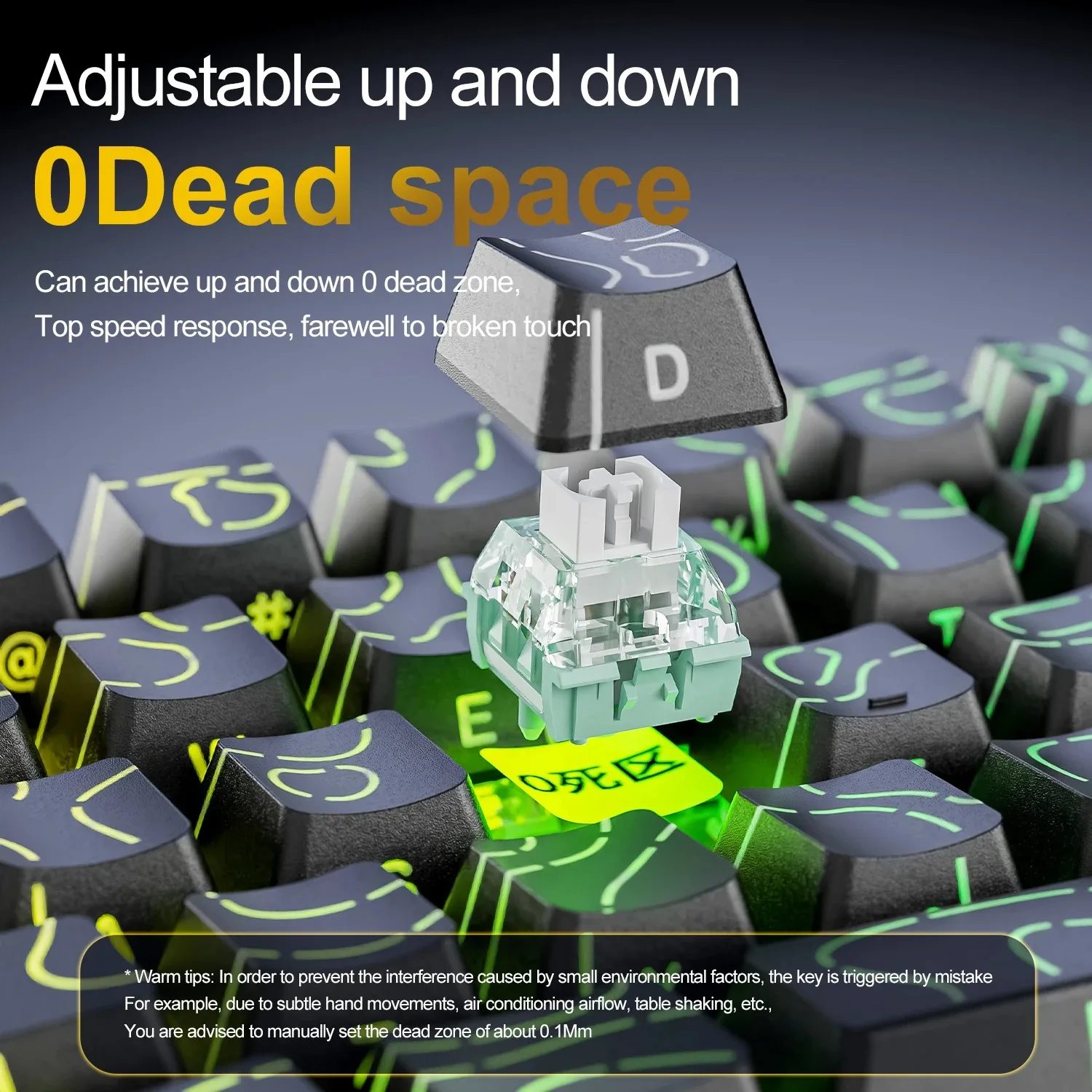 ATTACK SHARK X68HE لوحة مفاتيح ألعاب مغناطيسية سلكية ميكانيكية لألعاب Pro Gaming 0.01mm Rapid Trigg 8000 هرتز SOCD/Rs معدل 0.125 مللي ثانية 128 كيلو