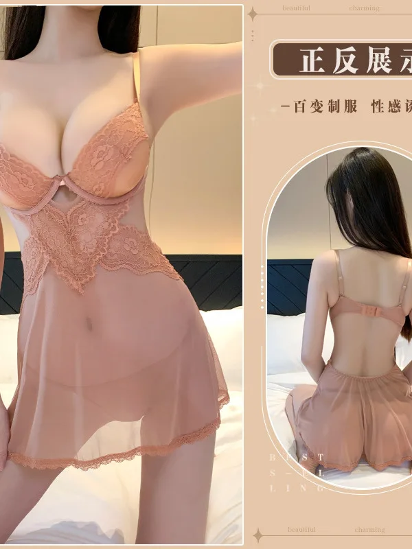 فستان نسائي قصير من الدانتيل برقبة على شكل حرف V ، شفاف ، رقيق ، شفاف ، مثير ، أنيق ، ساخن ، كوري ، قمم ، V ، جديد ، L8ES ، رقبة