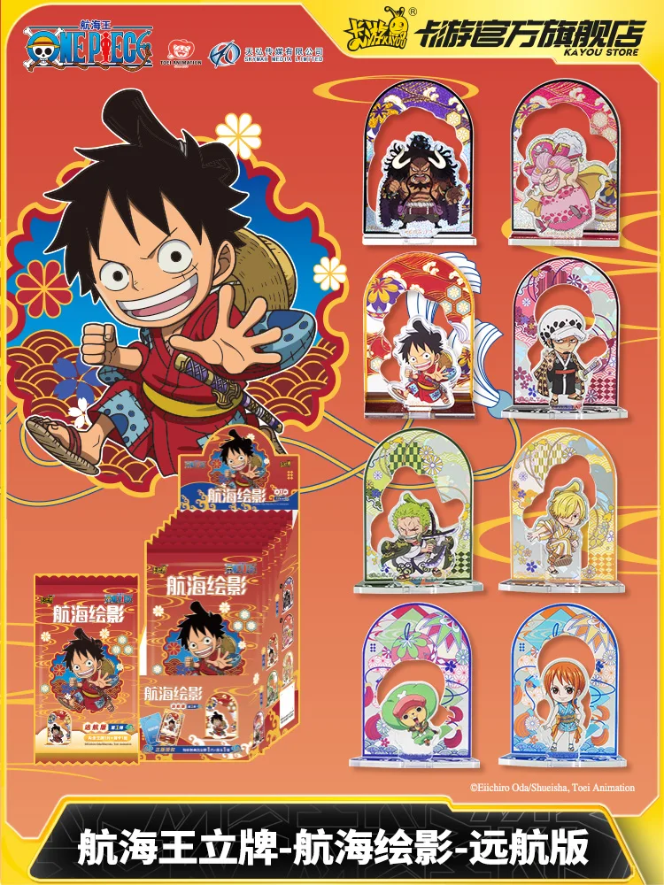 KAYOU ONE PIECE Card ONE PIECE Standing Card Anime Luffy Collection Card Character Peripheral for Children Toys