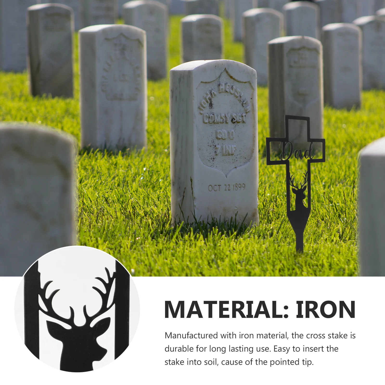 مقبرة معدنية حصة تذكارية عبر القبر ديكور سهل الإدراج دائم الحديد ساحة النحت مقبرة الصليب حلية