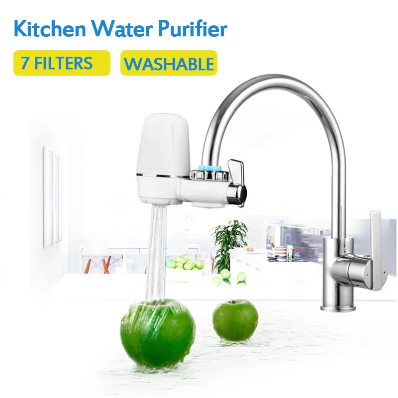 Kitchen Faucet Tap Water Purifier Washable Ceramic Percolator  household water purifier Ceramic Activated Carbon Filter element