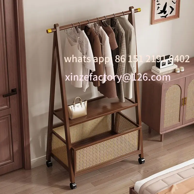 

Customizable Floor-to-ceiling coat rack Bedroom Home hanger Simple medieval clothes rack