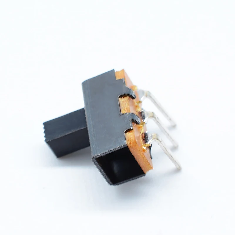 10PCS On-On 2 Position 1P2T SPDT PCB Mount Vertical Slide Switch 3 Pin 3MM 4MM 5MM 6MM Height