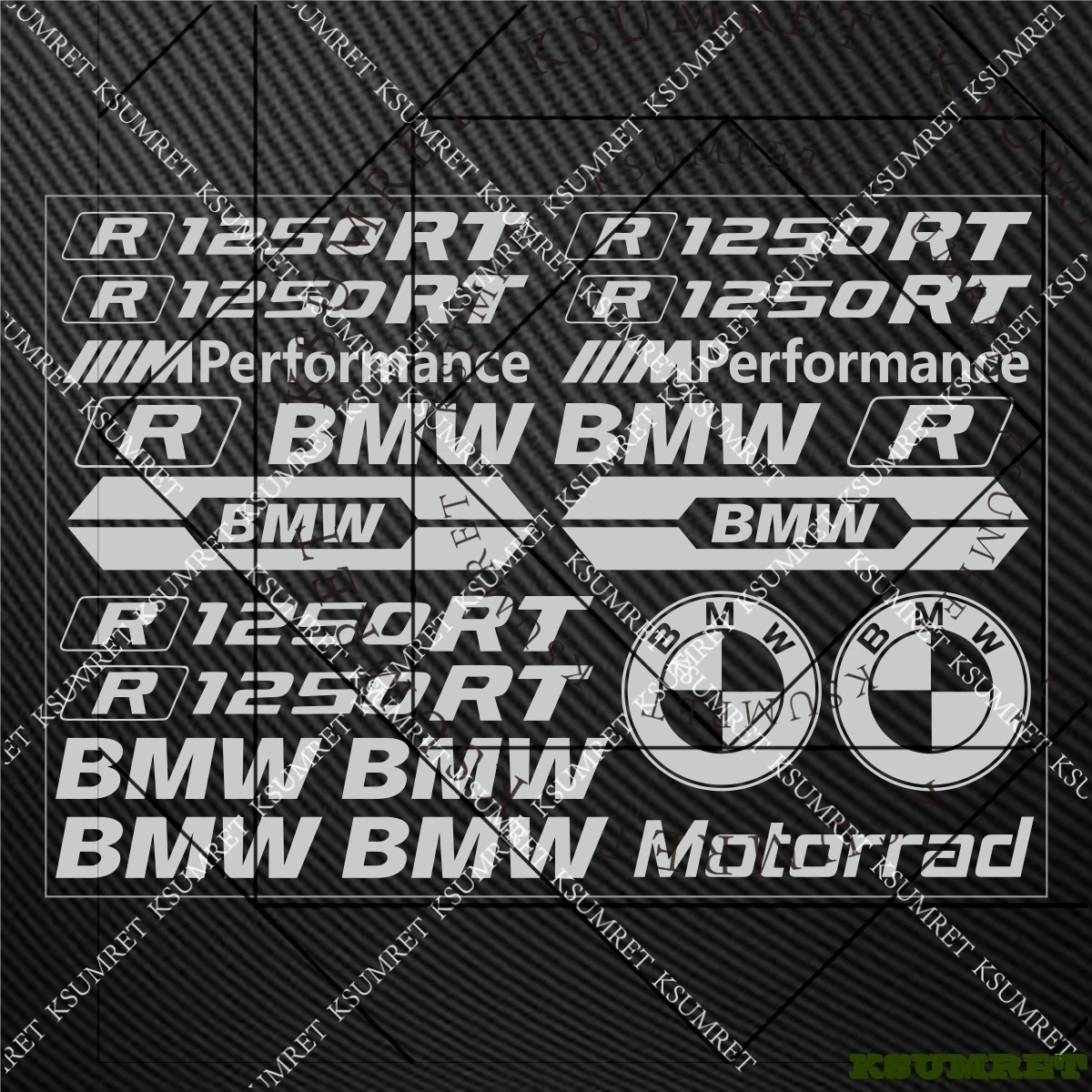 

For Bmw R1250RT Stickers Motorcycle Sticker R1250rt Logo Helmet Emblme Decal