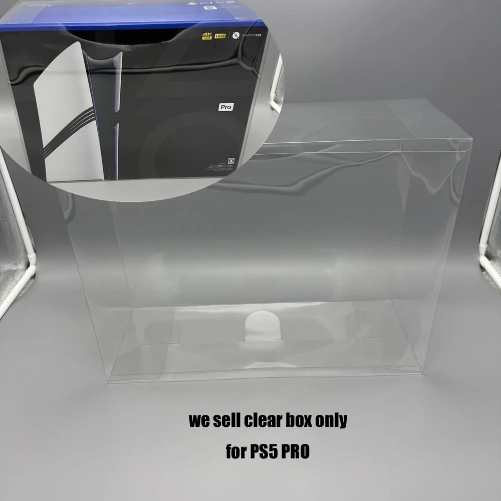 Clear transparent box For PS5PRO for Playstation5 PRO box plastic  PET Protector  collection storage