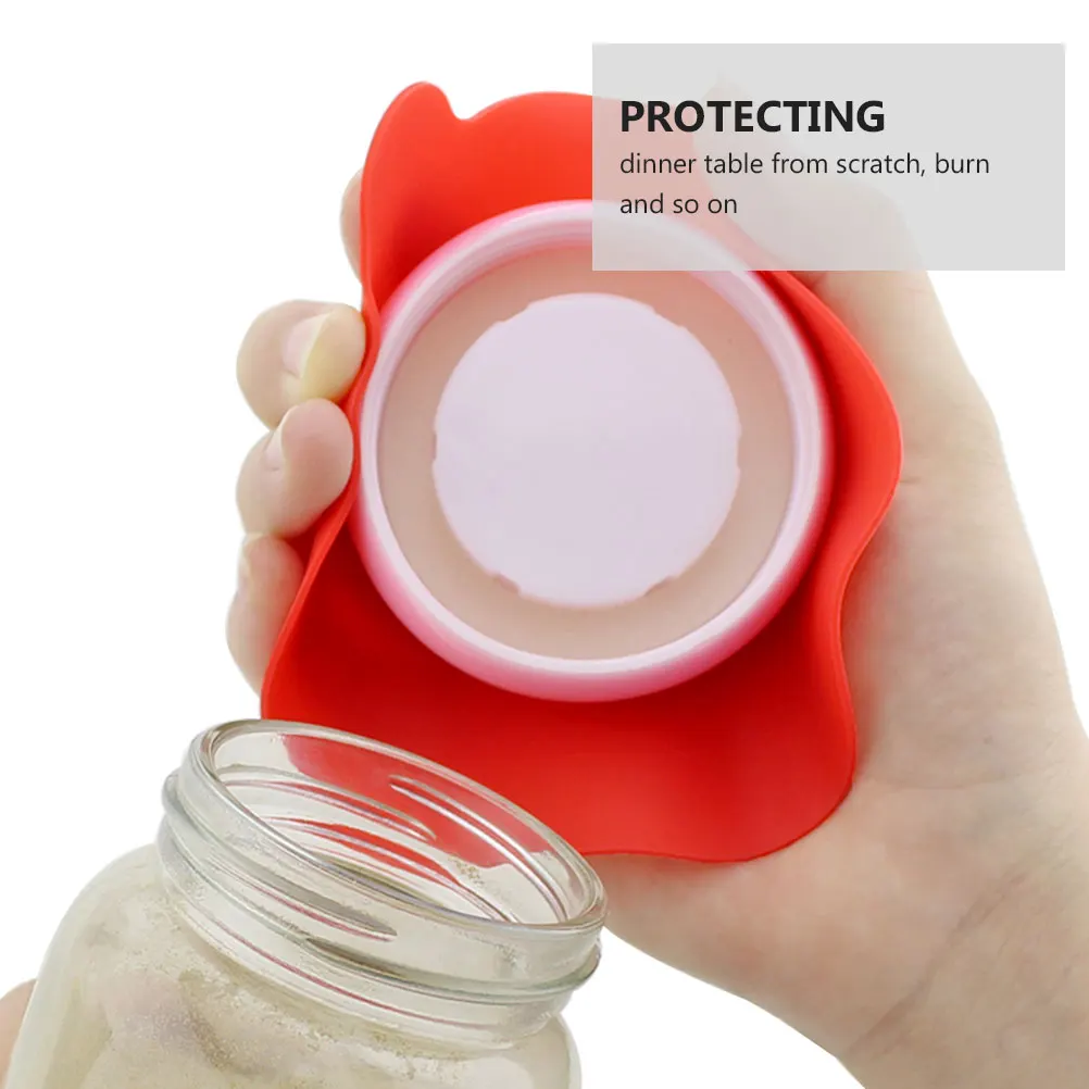 

2 pcs Silicone Heat Resistant Coasters Non Mat Table Protection Round Gripper Pad Reusable Dining Accessories