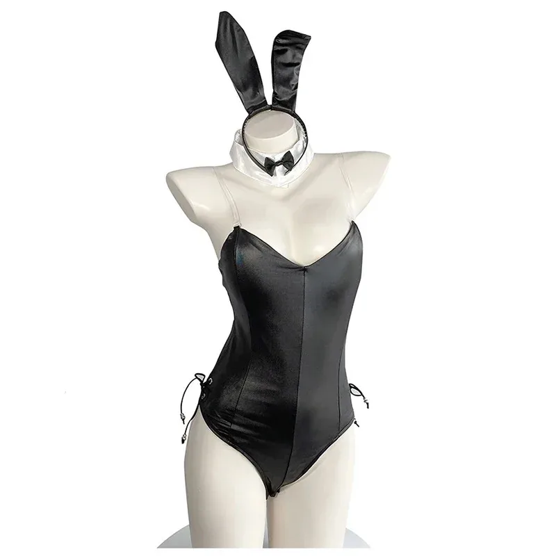 Qq38Anime-mono Sexy Sakurajima Mai, disfraz de chica conejito Senpai, disfraz de piel sintética para mujer, monos bonitos de conejo