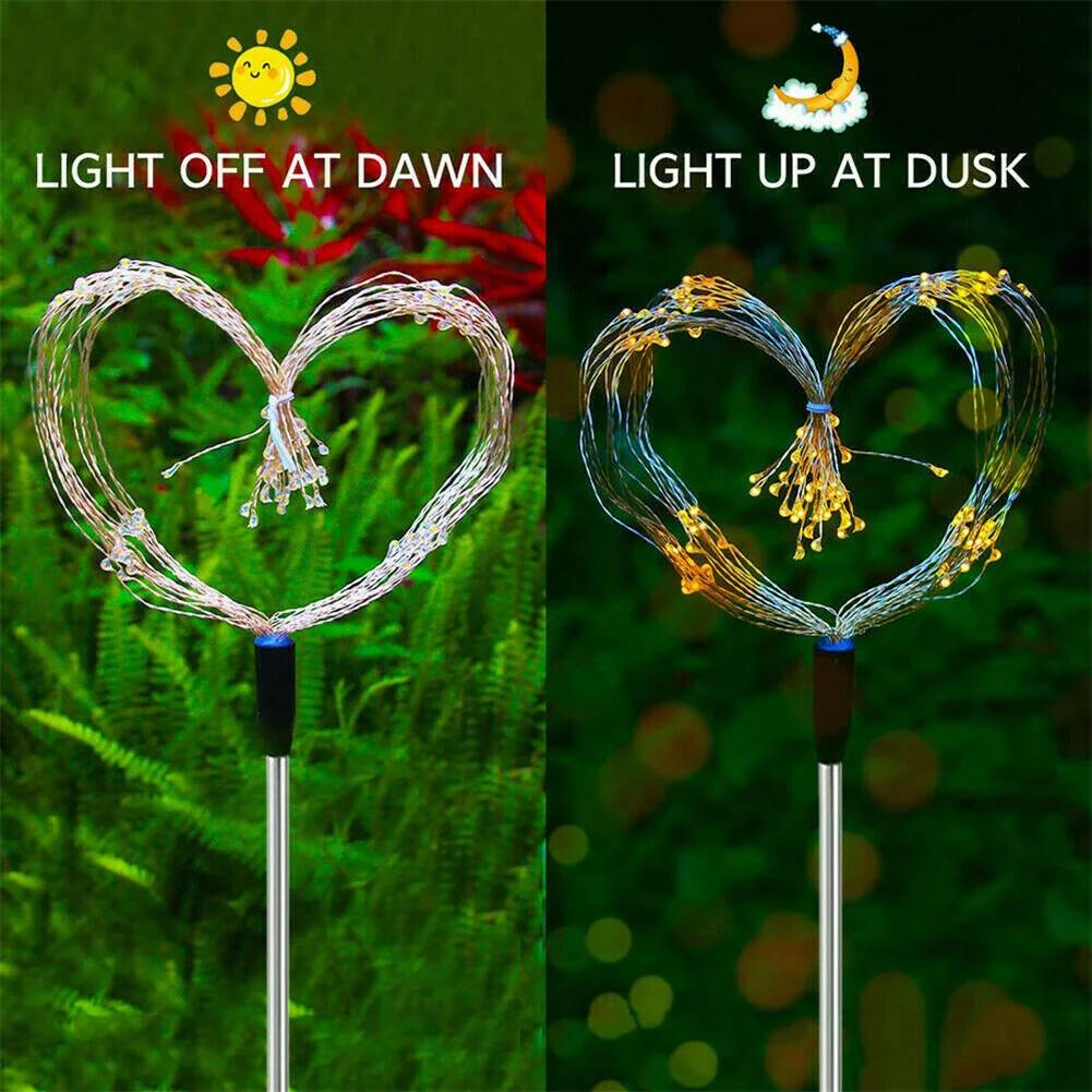 150pcs/set Led Solar Firework Lights Waterproof Outdoor Path Lawn Garden Light Decoration Lawn Lamp Home Decor