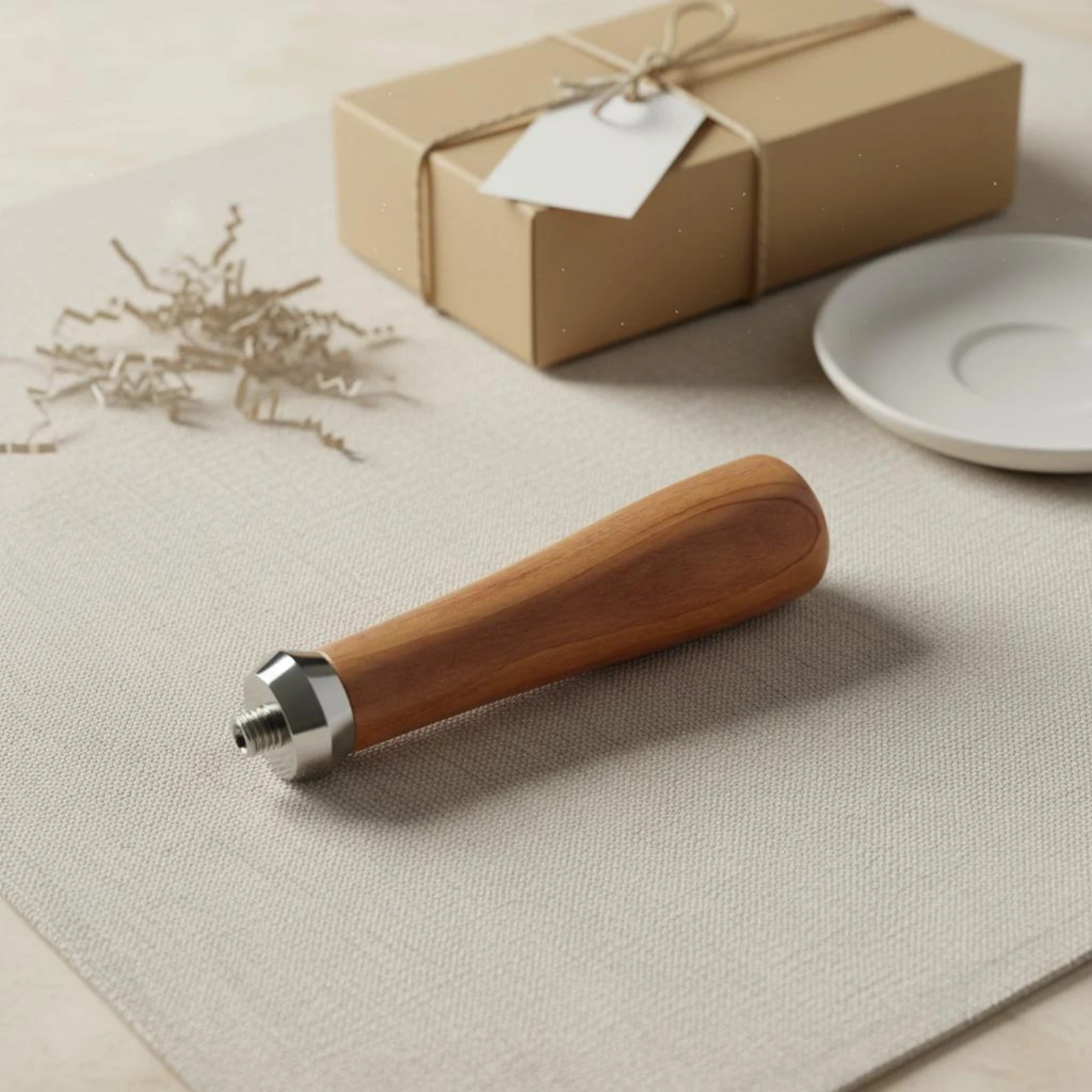 Wooden Portafilter Handle Ergonomic Design Appliance Part for Home Kitchen