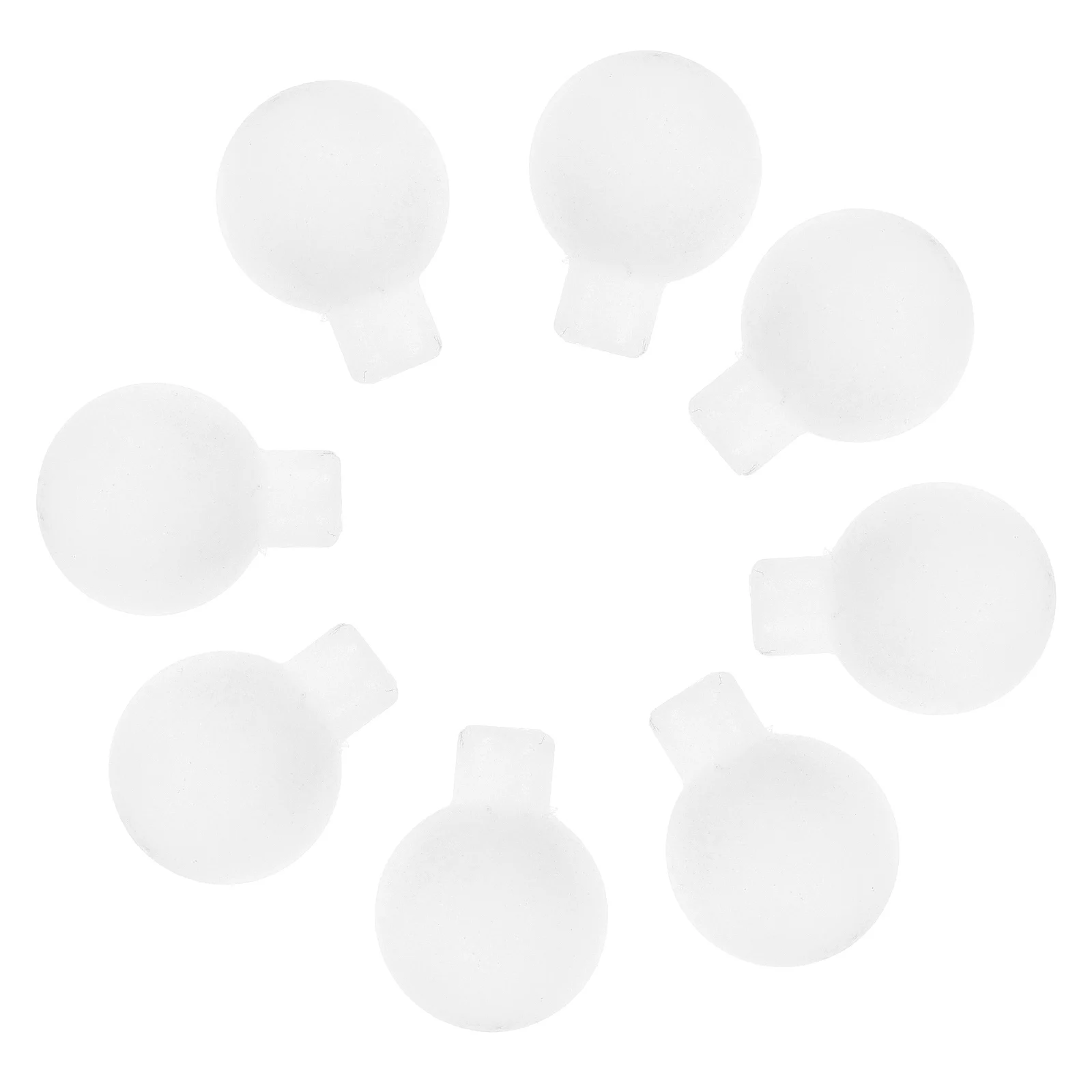 

100 Pcs Frosted Round Bead Lamp Empty Bulb Pendant Globe Light Decoration Plastic LED String Lights Replacements DIY
