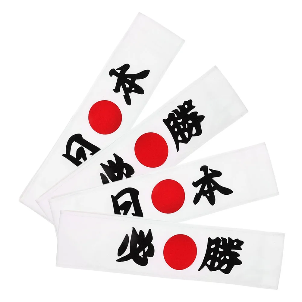 

8pcs Japanese Chef Hair Belt Men Bandana Headband for Cooking Karate Costume Sweat Absorbent Adjustable Size