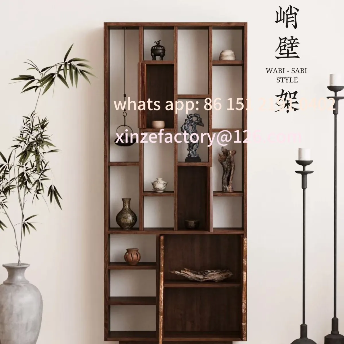 

Customizable Old Elm Solid Wood Living Room Display Stand Partition Entrance Shelf Homestay Ornament Tea Set Antique Small Displ