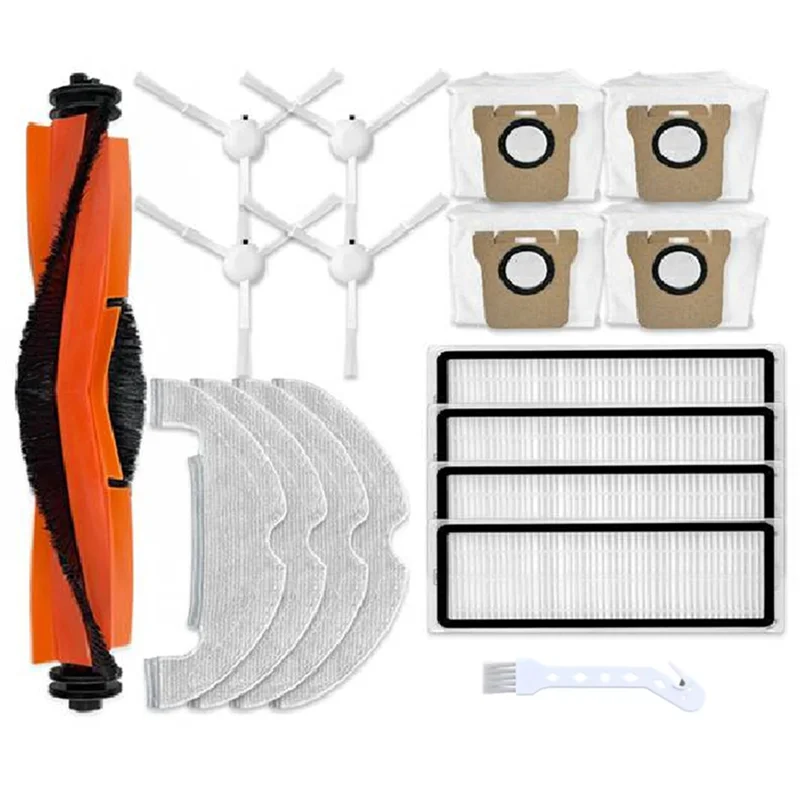 AT19-For Xiaomi Robot Vacuum Cleaner Mop Cloths Rag Dust Bag Replacement Spare Parts Set