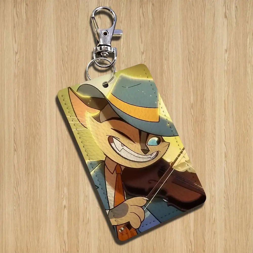 cute Lackadaisy Rocky Holder For Bank Business Work Card Holder Student Card Case Bus Card Keychain