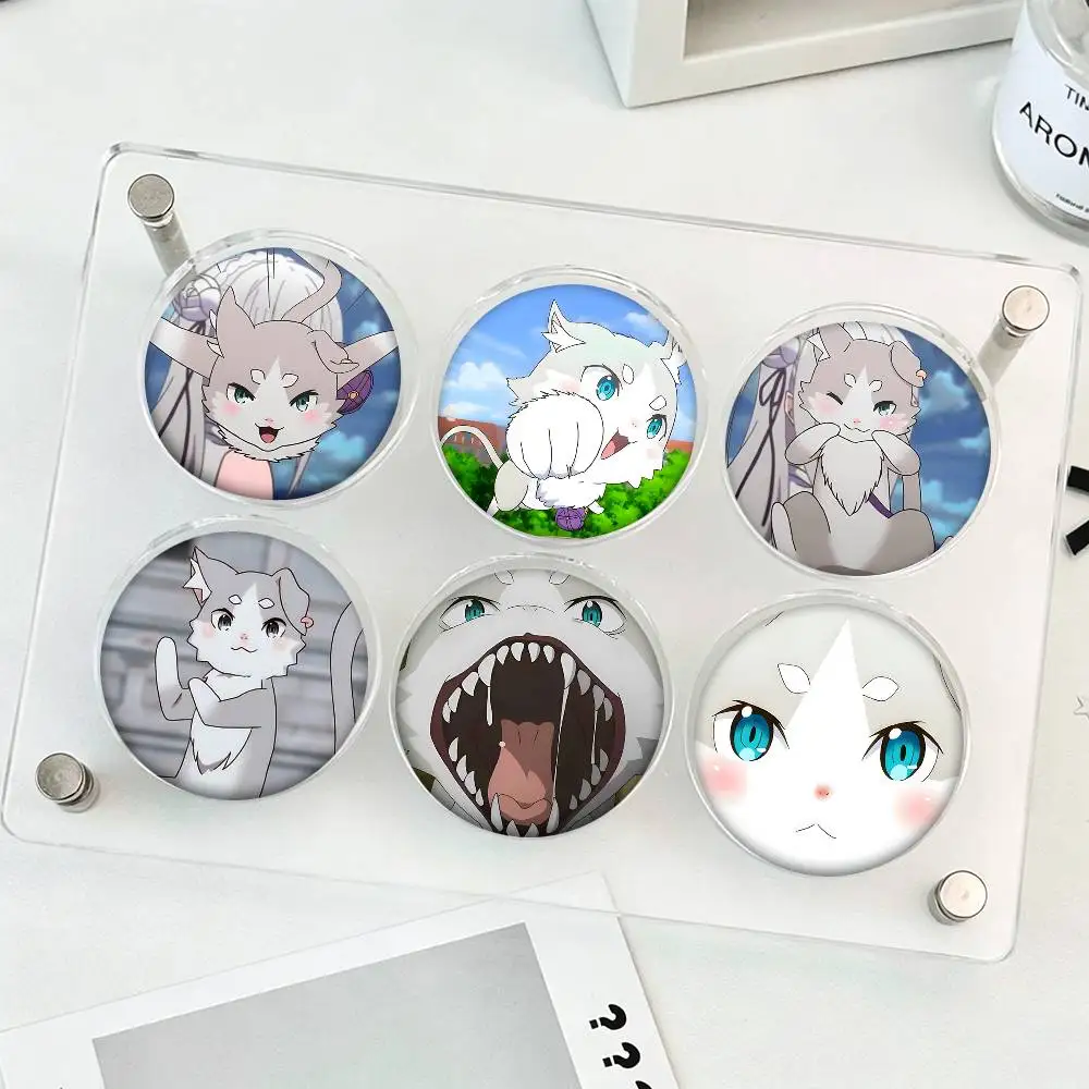 1pc Cartoon P-uck Re Z-ero Cartoon Style Badge Brooches On Backpack Decoration Round Enamel Pins For Accessorys
