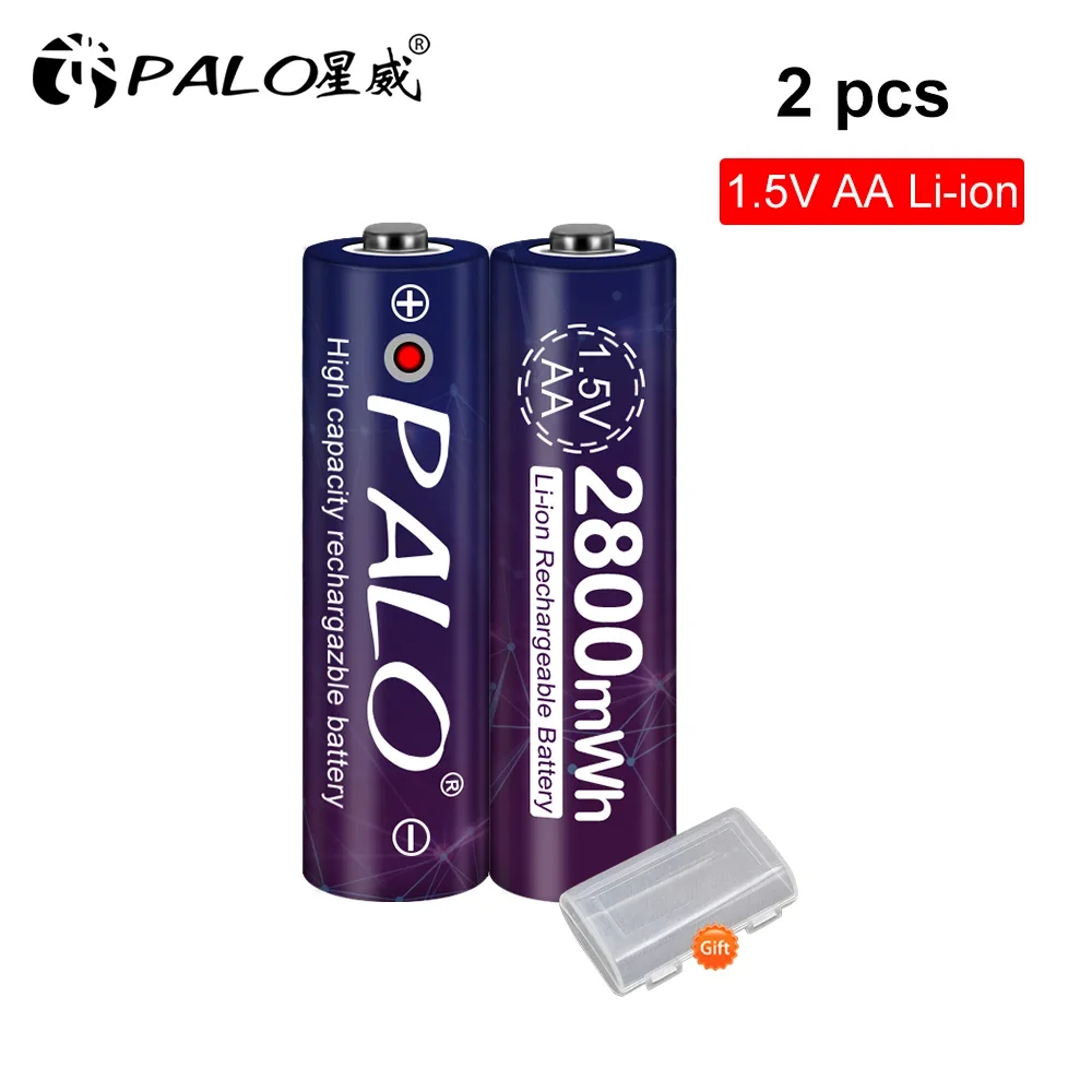 AA 1.5v akumulator litowo-jonowy 2800mWh 1.5V AA akumulator litowy baterie 1.5V do zdalnego sterowania