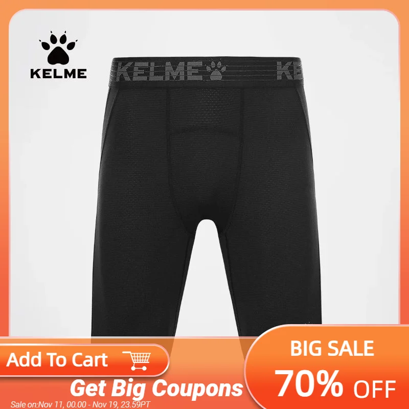 

KELEM Sports Underwear Men's Five-Point Pants Quick-Drying Breathable High-Elastic Fitness Thin Football Tackle Pants 8251TL1001