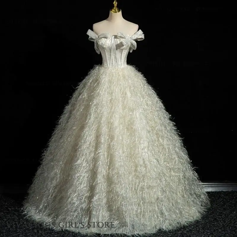 

Luxury Fairy Lady Evening Formal Party Dress Elegant Princess Puffy Skirt Prom Dress Bar Mitzvah Birthday Banquet Dress Vestidos