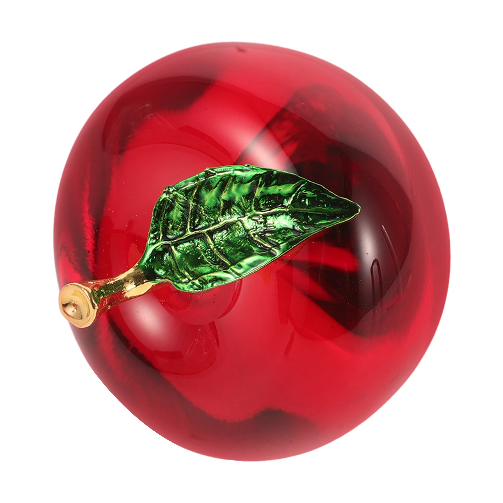 

Apple Decorations Crystal Figurine Apples Sculpture Statue for Home Adornment Christmas Car Interior Tabletop Ornament