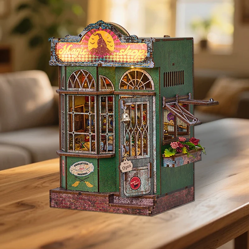 

Wooden Miniature Doll House Kit 3D Puzzle Assembly Building Model Bedroom Making Room Toys Home With Furniture Dollhouse Gifts