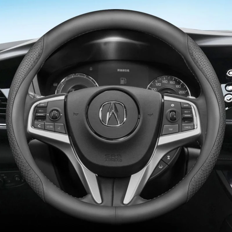 Leather Car Steering Wheel Cover for Acura TLX TL Type S ZDX RDX Integra TSX RSX DC5 MDX ILX Accessories